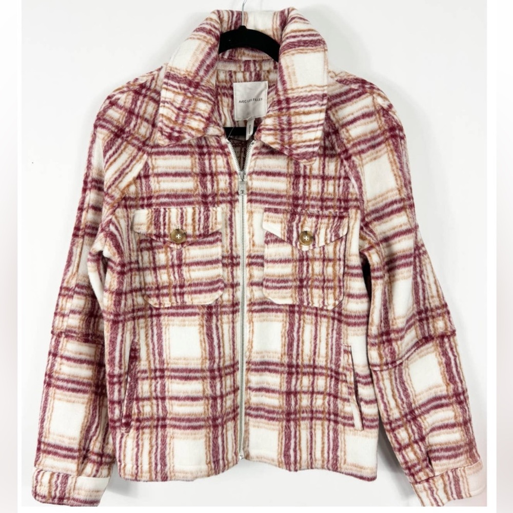 AVEC LES FILLES - (Nordstrom Brand) NWT Zip up Shacket Sz Large